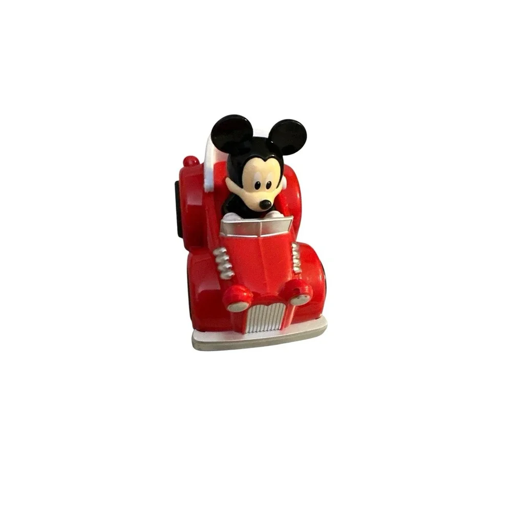 Disney Mickey Mouse & Daisy Duck Toy Car Lot of 2 - Red & Purple